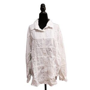 Vintage Ol' Paint White Button Up Shirt, Size 2X-Large